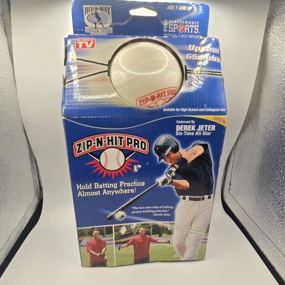 Baseball Other - Vintage Rare Derek Jeter ZIP-N-HIT PRO 2005 New York Yankees Baseball Practice